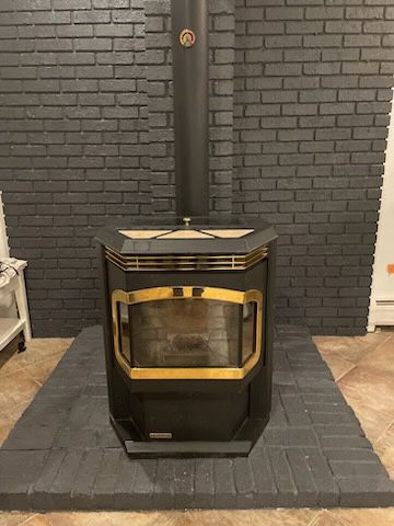 Black Harman Pellet Stove