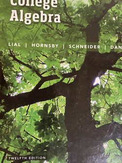 College algebra book