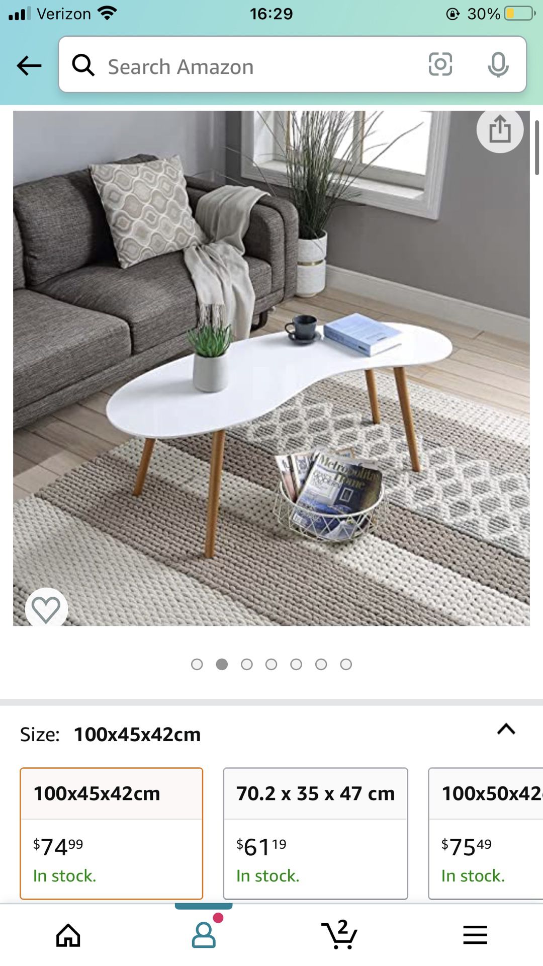 White Coffee Table & Side Table