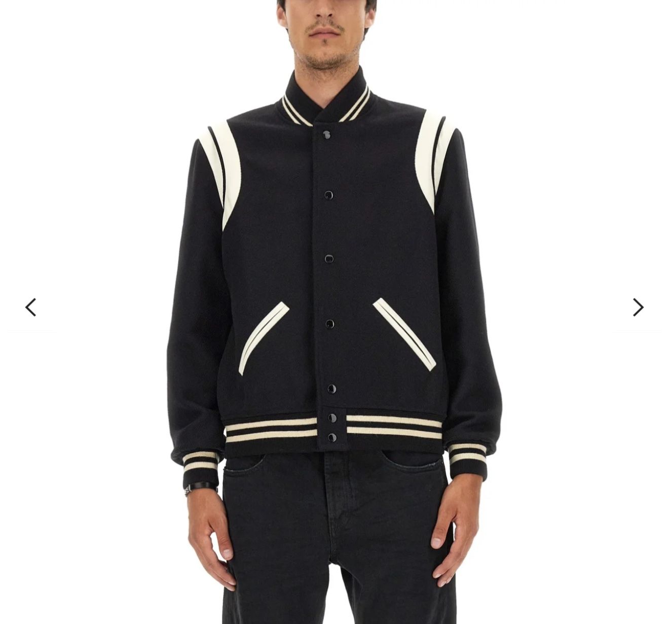 Saint Laurent Size 50 =LARGE Teddy Jacket Runs Small Fit For Medium Slim