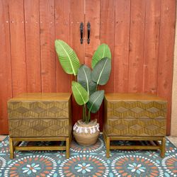Nightstands Side Tables End Tables Bedroom Furniture Mid-Century Modern MCM Boho