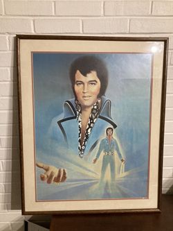 Original Print Of Elvis Signed And  Numbered 
