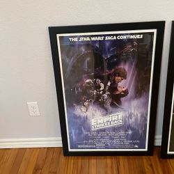 Star Wars Empire Strikes back Framed Poster
