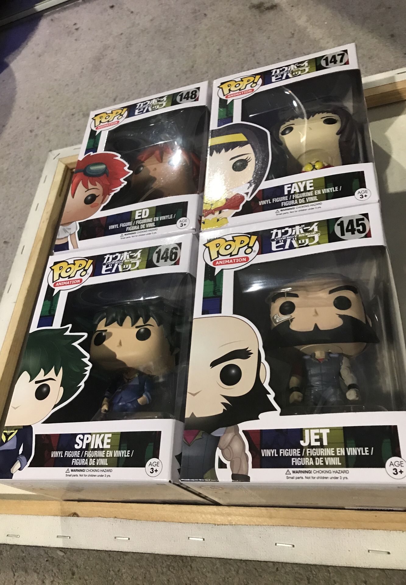 Cowboy bebop funko pop set