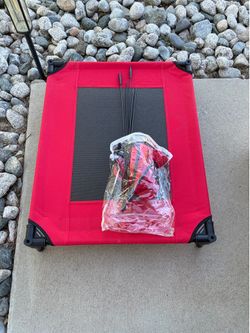 Dog camping or lounge cot bed with shade