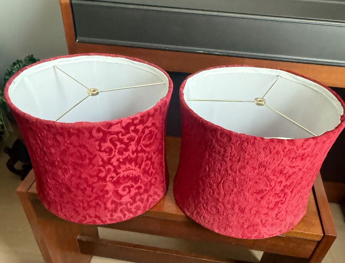 2 Lamp Shade Covers $10