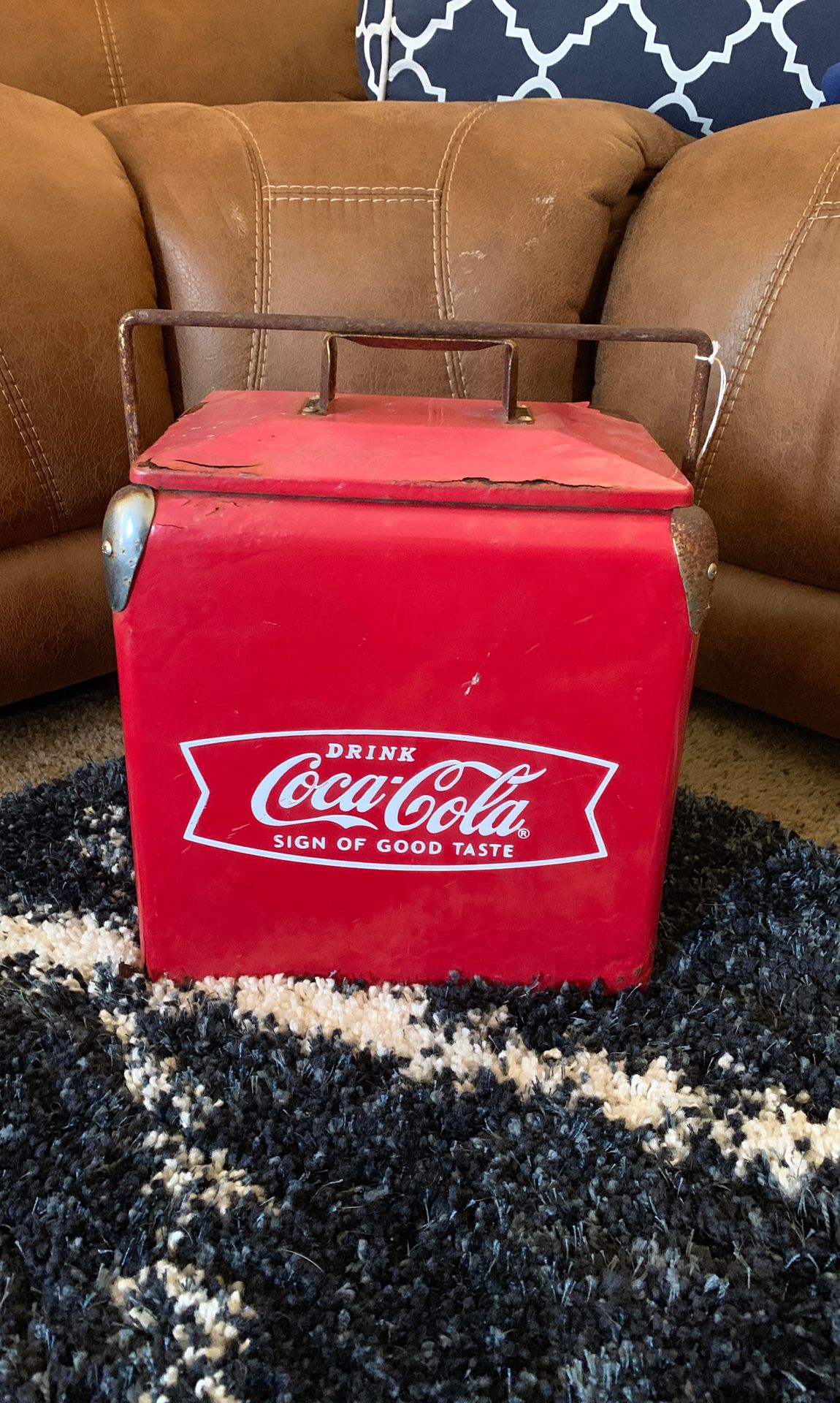 Vintage Coca Cola fishtail cooler
