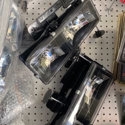 88-99 Chevy Truck Sales Headlight Taillights Grilll Bow Tieclear And Smoke Headlight 