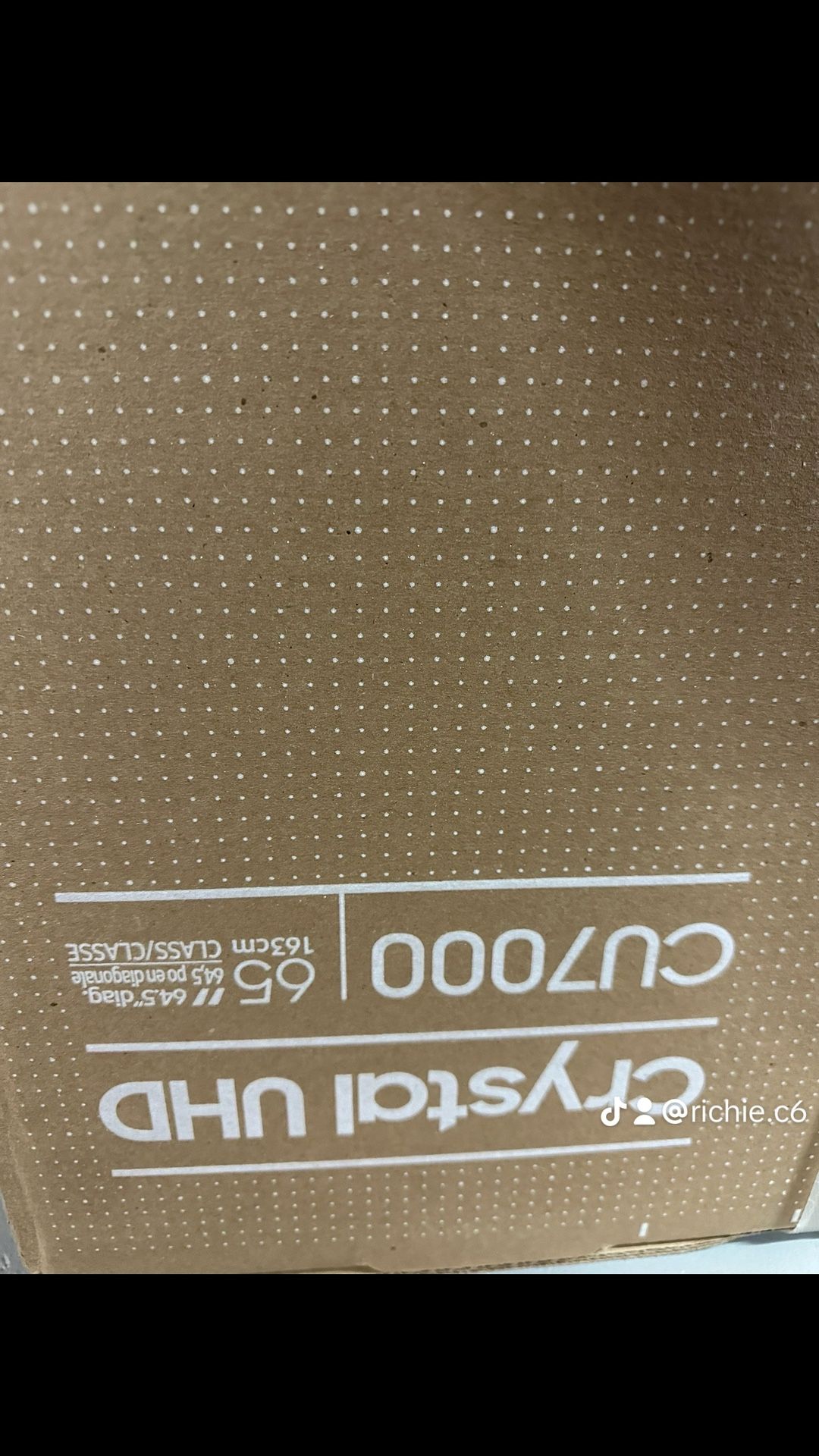 New Sealed 65 Inch Samsung Uhd Crystal Tv