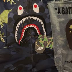 Dark Blue Bape Hoodie