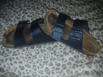 Black Birkenstock Arizona Leather Sandals 38
