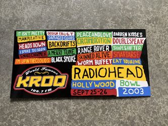 KROQ x Radiohead - sticker - 2003