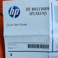 HP Notebook Speakers