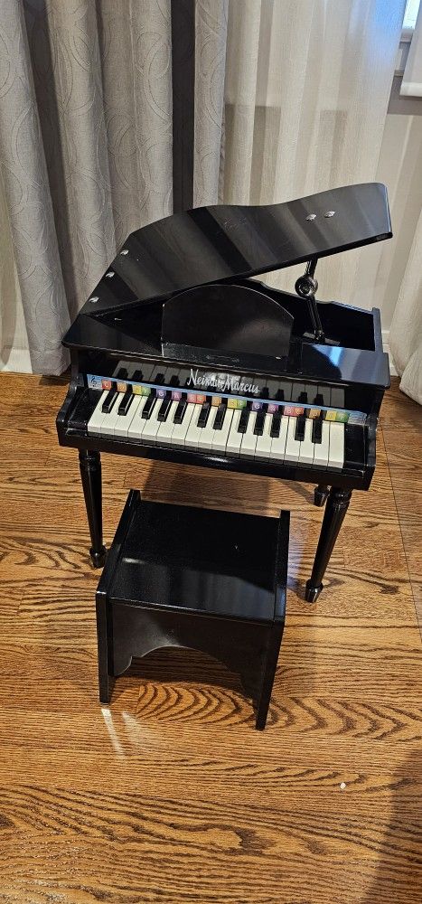 Neiman Marcus Kid's Black Baby Grand Piano
