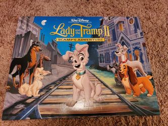 Vintage Disney Lithograph - Lady And The Tramp