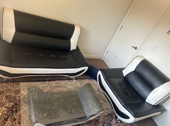 Black and White Sofa