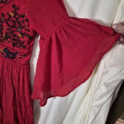 Umgee Red Boho Gypsy Size Small