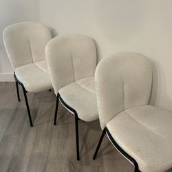 Modern Boucle Chairs (set of 4) 