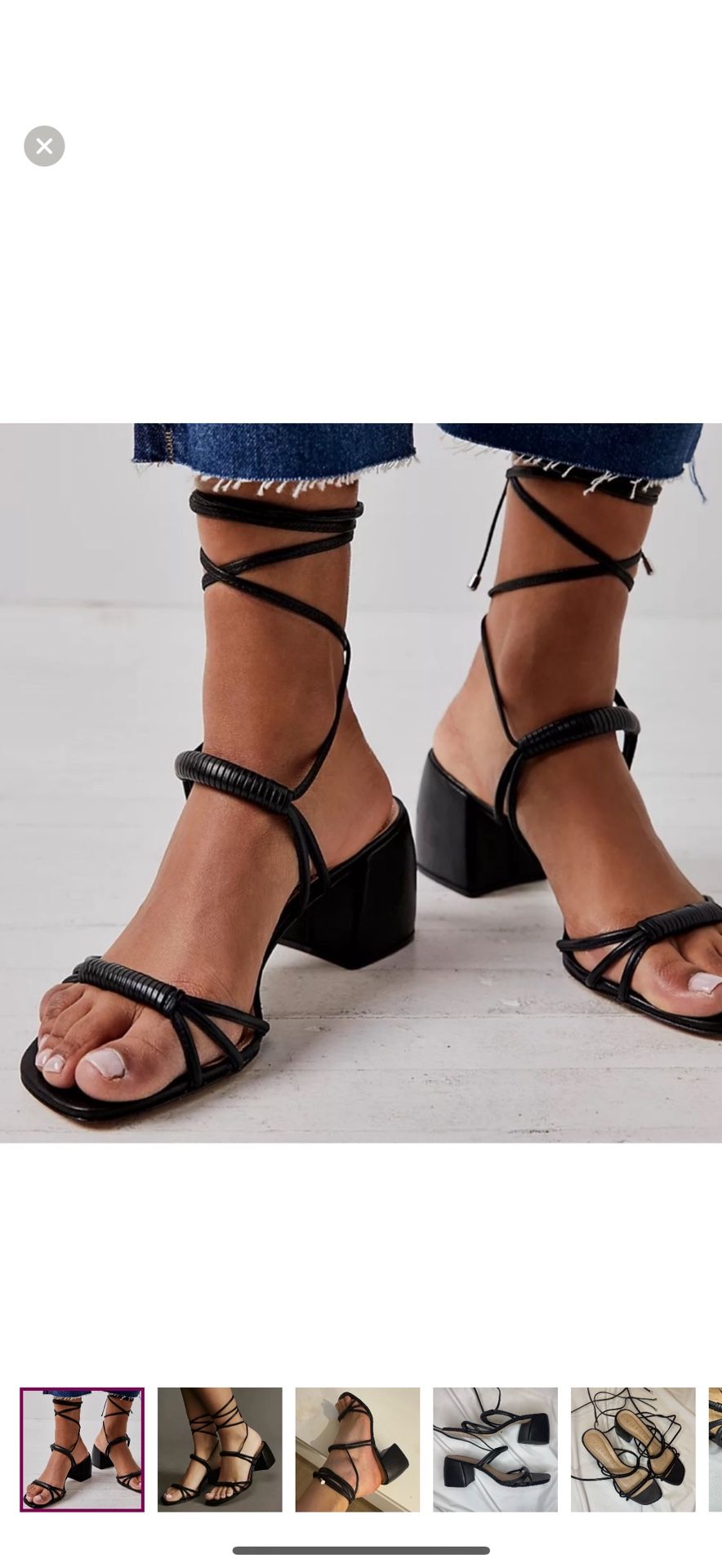 Vicenza Black Leather Heels