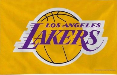 Lakers flag 5ftx3ft $20 Firm On Price