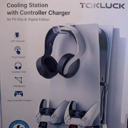 PS5 Cooling Station With Controller Charger 