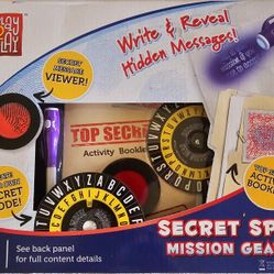 NEW Secret Spy Mission Gear Toy Set With Invisible Ink