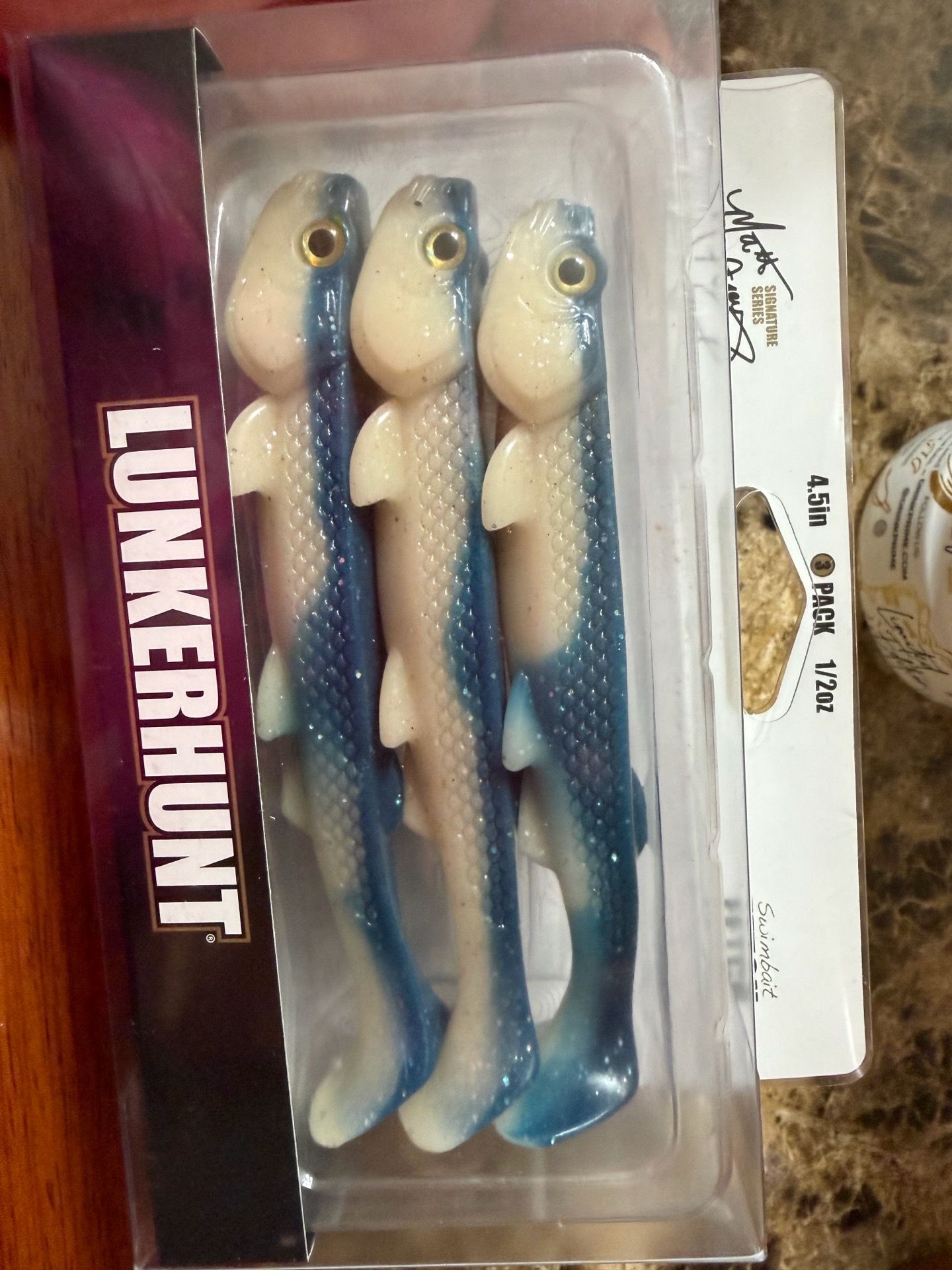 Lunkerhunt Fetch Swimbait 4.5" 1/2 Oz Qty 3