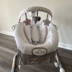 Graco Soothe 'n Sway LX Infant Swing with Portable Bouncer, Camila, Purple