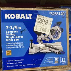 Kobalt 7-1/4in Compact Sliding Miter Saw