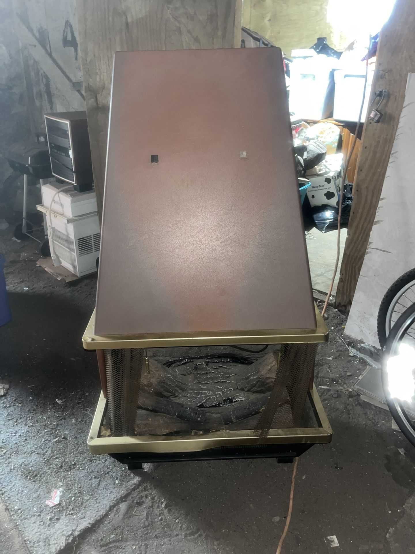 Mid Century Arvin Electric Fireplace