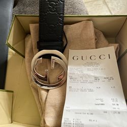 Men’s Gucci Belt Size 95 With Proof Of Authenticity/ Purchase 