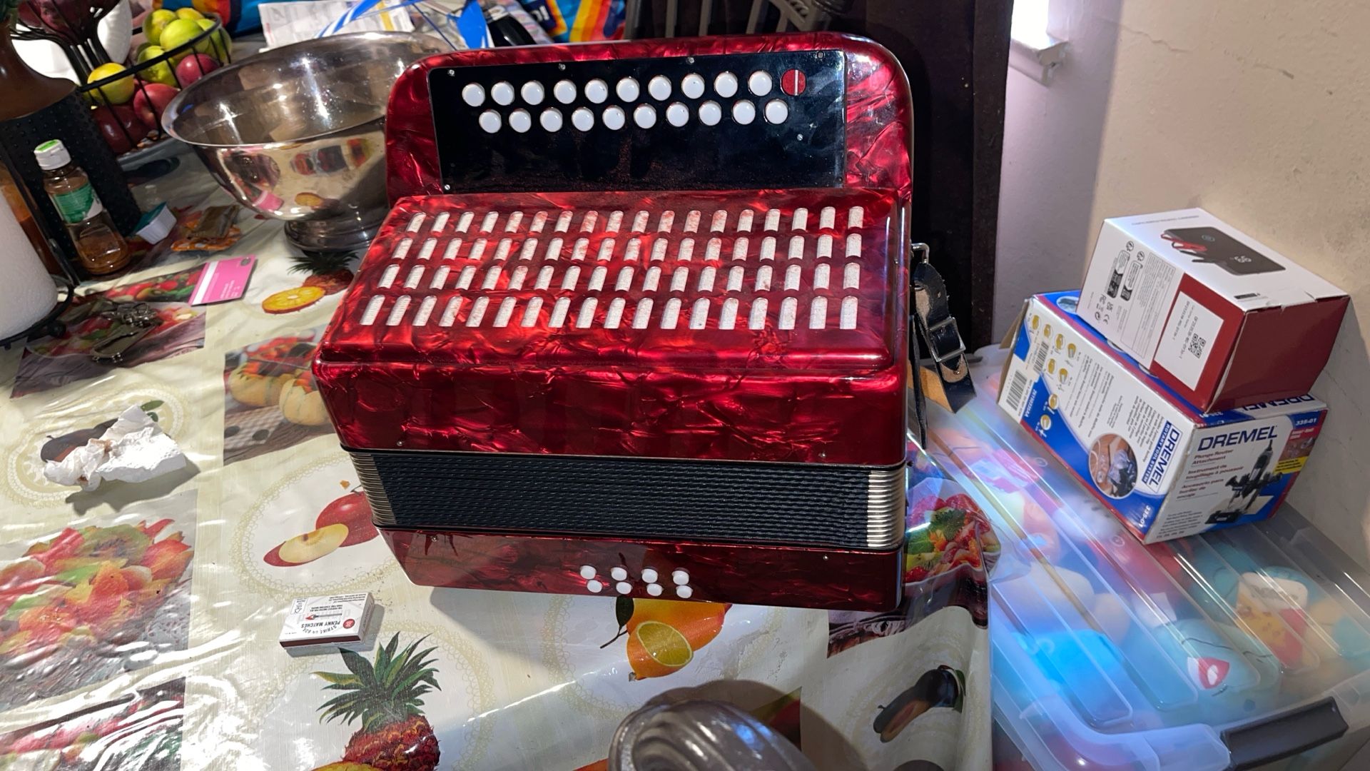 Weltmiester Diatonic Band tester Button Accordion Man German