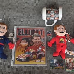Bill Elliot autograph lot