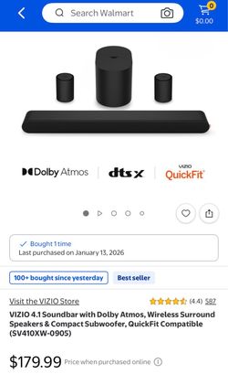 VIZIO 4.1 Surround sound Speakers & Subwoofer with PS4