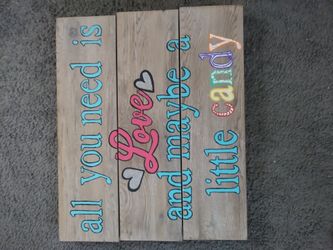 Candy bar sign