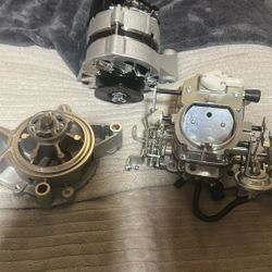 Carburetor Water Pump And Alternator 