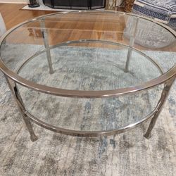 Pottery Barn Glass Coffee Table