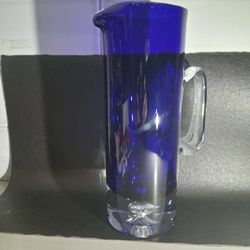 Vintage Colbert Blue Cocktail Pitcher