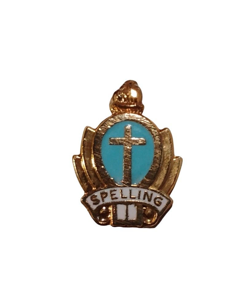 Spelling School Pin