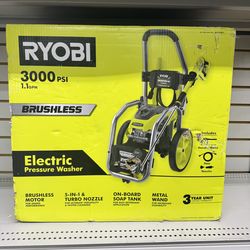 Ryobi electric pressure washer 3000 PSI
