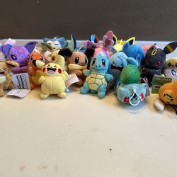 Small Pokemon Plush Keychains