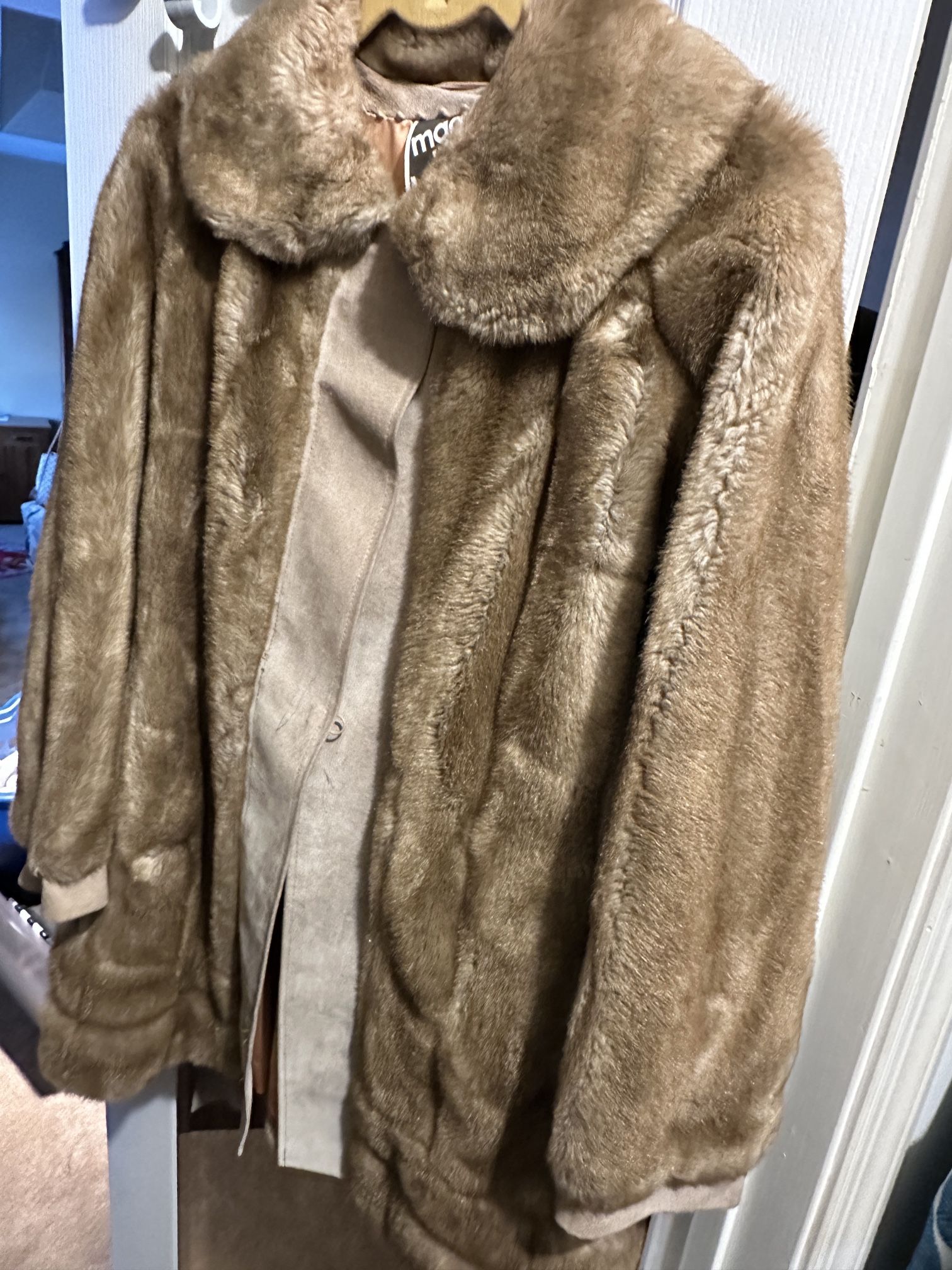 Fur Coat Synthetic Material