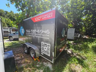 Trailer 7x16 "2023" one owner, Pulls Great NO Leaks 6ft Height Interior Electric Brakes Clean Documentation In ✋️READ Description FIRST LEA PRIMERO.