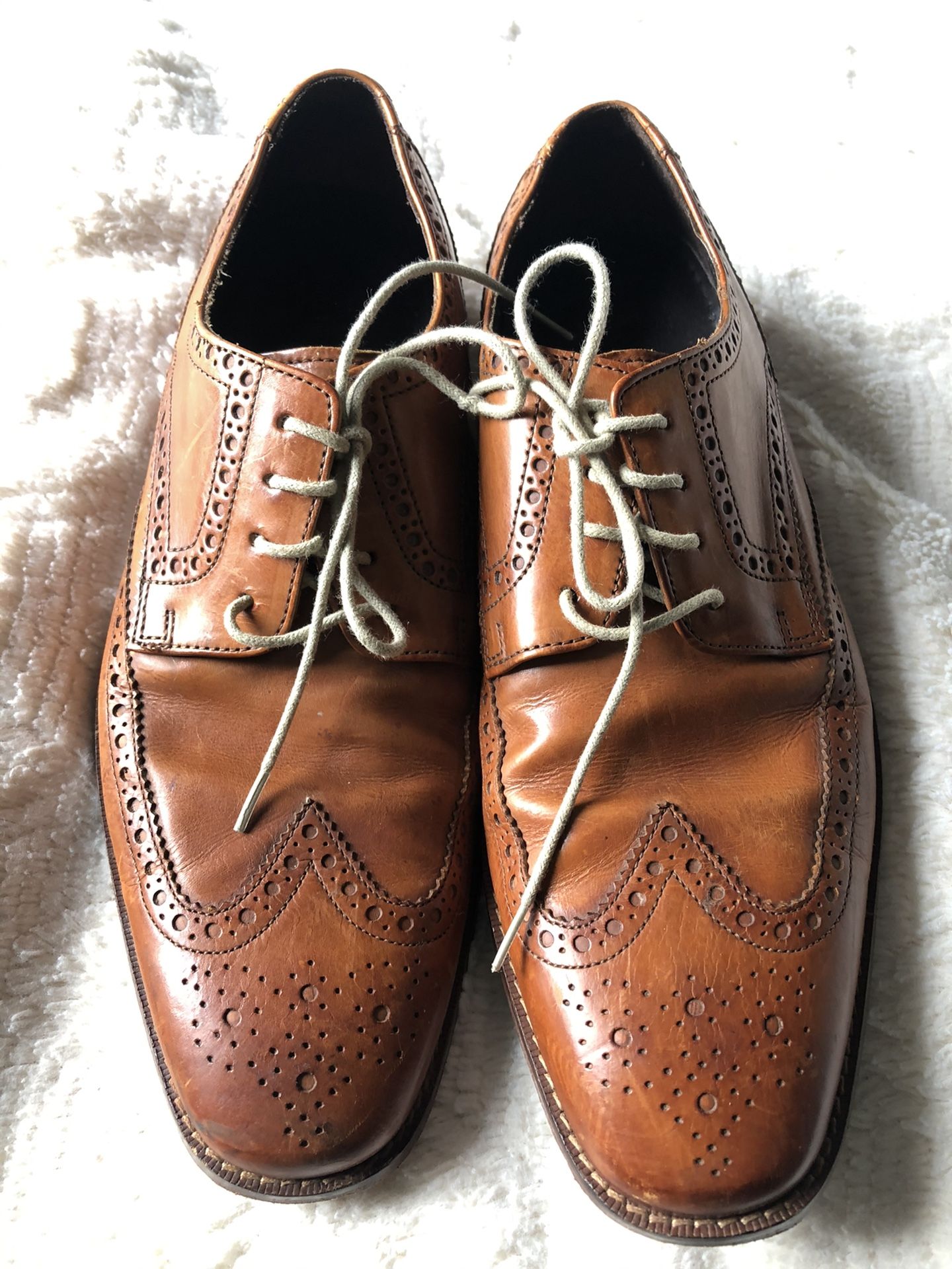Cole Haan Nike air Oxford wingtip dress shoes