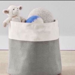 NEW With Tags Retired Pottery Barn Canvas Colorblock Tote/ Toy Dump $60