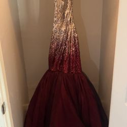 Burgundy Prom Dress 