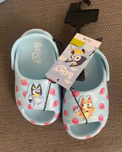 New Bluey & Bingo Toddler Kids Comfort Sandals sizes  7-8