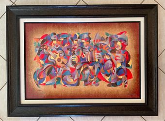 Anatole Krasnyansky Signed Art "A Toast for Orchestra" Aluminum COA 248/450