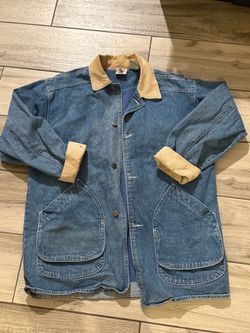 Vintage Disney Mickey & Co. Denim Barn Jacket Mickey Mouse Size M Oversized