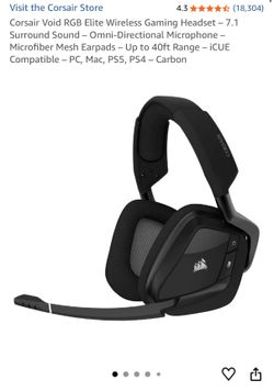Corsair Void Elite RGB Wireless headphones -OBO